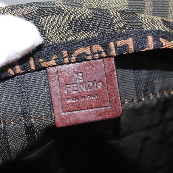 Fendi Brown and Black Tote Bag with Iconic FF Monogram Authentic - Picture 10 of 12